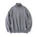 Loom Loom European And American Brand Solid Color Turtleneck Knitted For Men Ins Street Sweater BF Lazy Style Trendy Pullover_viptrois.com