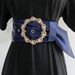 Women's Belt Decoration Versatile Fabric Satin Silk Wide Elongated Ethnic Style Dress Shirt Korean Style Girdle_viptrois.com