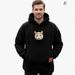 Unisex Fleece Zip-Up Hoodie – Oversized Pet-Friendly Winter Pullover With High-Street Style, Soft Sherpa Lining & Creative Pockets_viptrois.com