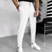 Men's Waffle Knit Jogger Pants - Breathable Cotton Blend Drawstring Casual Trousers For Gym & Streetwear (Black/White/Grey/Khaki/Navy, S-XXL)_viptrois.com