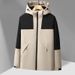 Men's Heavy Fleece Jacket – Waterproof Windproof Work Coat With Custom Embroidery (XL-5XL, PU 5000mm, Winter-Ready)_viptrois.com