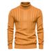 Men's Clothing Autumn New Men's High Collar Casual Knitted Warm Bottoming Shirt Men's Solid Color Pullover Large Size_viptrois.com