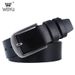 Leather belt men's leather alloy needle buckle youth leisure business belt simple generous trouser belt_viptrois.com