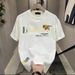 Men's Clothing Summer Short-sleeved Fashion Brand Full Print Bear Ribbon Loose Short-sleeved Couple T-shirt Trend B1DAD2122_viptrois.com