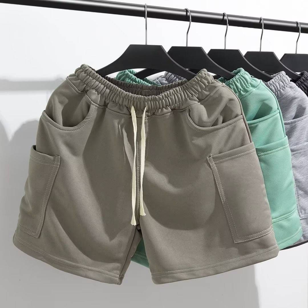 Casual Sports Four-inch Shorts For Men, Summer Knitted Casual Running Fitness_viptrois.com