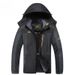 Men’s Winter Thermal Jacket – Waterproof Windproof Fleece-Lined Hooded Coat For Hiking, Camping & Outdoor Adventures (Black, Navy, Army Green, Red)_viptrois.com