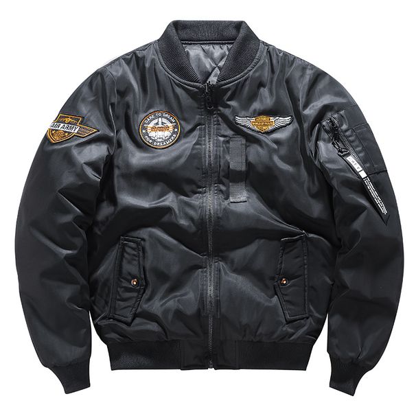 Men's Clothing Men's Casual Jacket Autumn And Winter Double Sided Cotton Clothing Pilot Trendy Brand Tooling Large Size Thickened Baseball Uniform_viptrois.com