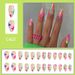 Wearing nail art short bright almond armor colorful contrast color star temperament all-match nail art piece Europe and the United States foreign trad_viptrois.com