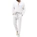 Foreign Trade 2025 Spring And Autumn Men's Solid Color Casual T-shirt Long-sleeved Shirt Long Pants Set_viptrois.com