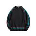 Spring And Autumn New Match Color Men's Casual Versatile Bottom Shirt Youth Round Neck Hoodie 4Ac_viptrois.com