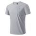 Men's Clothing Summer Ice Silk Short Sleeved Men's Chest Zipper T Shirt High Elastic Short Sleeved Men's Outdoor Quick Drying T_viptrois.com