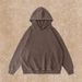 Vintage Washed Hoodie Men's Oversized Pullover Sweatshirt 350g Heavyweight Cotton Streetwear Casual Unisex_viptrois.com
