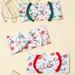 Europe and the United States cross-border new children's hair accessories baby Christmas headband digital printing Christmas holiday pattern wide hair_viptrois.com