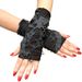 Halloween Beggar Black Ripped Punk Dark Cosplay Costume Accessories Gloves_viptrois.com