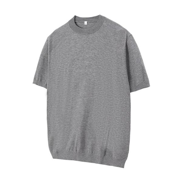 Nordmann Light Old Money Fit Short Sleeve T-Shirt For Men, Summer Style, Core-Spun Yarn Texture, Casual Versatile Crew_viptrois.com