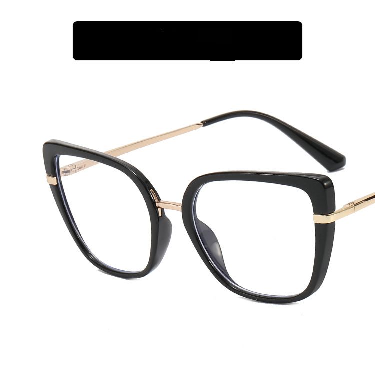 Women's Eyeglasses New Cat Eye Glasses Frame Anti Blue Light Flat Glasses Personalized Ins Glasses Plain Glasses Frame_viptrois.com