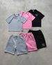 Unisex Retro Street Trend Hip Hop Casual Elastic Waist Zipper Loose Solid Color Sports Casual Pants_viptrois.com