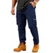 Men's High Street Hip Hop Slim Fit Cargo Pants Spring Autumn American Style Loose Casual Multi Pocket Long Trousers European Size_viptrois.com