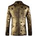 Men's Clothing plus size black Friday party dress Christmas jacket tycoon gold suit delivery_viptrois.com