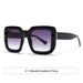 Men's Sunglasses Large Frame Sunglasses Fashion Square PC Embossed Personalized Metal Sunscreen Sunglasses_viptrois.com