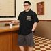 Men's Clothing Plus Size Summer Casual Lapel Short Sleeved Polo Shirt Men's Fat Loose Paul Shirt_viptrois.com