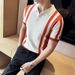 Men's Summer Polo Shirt – Breathable Knit Business Casual T-Shirt With Ice Silk Collar (M-XXXL, White/Black/Khaki)_viptrois.com