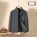 Men's Clothing Men's Stand Up Collar Plus Velvet Fashionable Warm Two Way Wear Polar Fleece Jacket New Launch_viptrois.com