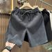 Men's Clothing Men's Casual Shorts Wheat Pattern Summer Style Trendy Brand Five Point Loose Straight Leg Plus Size Athletic Mid Length_viptrois.com