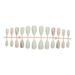 European And American Gold Leaf Nail Patches Wearable Nail Glitter Gradient Ins Nail Art Pieces Removable False Nails_viptrois.com