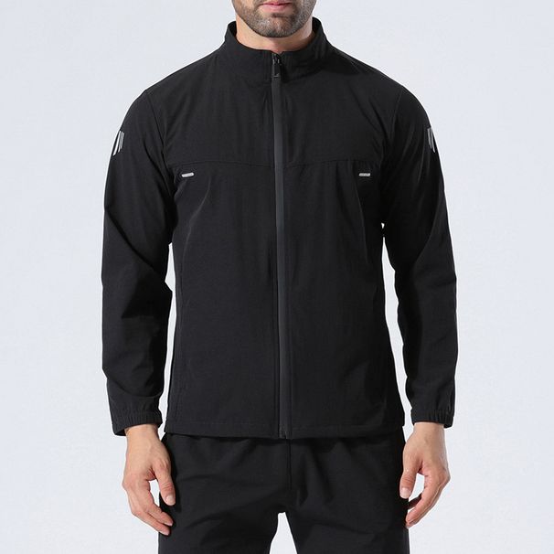 Men's Quick-Dry Running Jacket – Breathable Long Sleeve Workout Zip-Up For Gym & Hiking (M-4XL) – Lightweight Nylon Training Windbreaker_viptrois.com