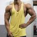 Men's Clothing Summer Sports Leisure Fitness Running Cotton Vest Thin Strap Solid Color Vest Men_viptrois.com