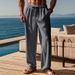 Men's Clothing Autumn And Winter New Men's Casual Loose Jacquard Corduroy Straight Solid Color Trousers Casual Pants_viptrois.com