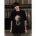 100% Algdón Tendencia Alta Calle Americana Camiseta De Manga Crta Impresa Para Hmbre Unisex Veran Oversize Tp_viptrois.com