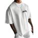 Men's Clothing Men's Spring 230G 100% Cotton T Shirt, Trendy Brand, Star Print, Small Pattern, Casual Trendy T Shirt_viptrois.com