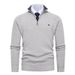 Men's Thermal Knit Sweater, Half-Zip Stand Collar, Vertical Ribbed Design, Thickened Winter Warm Pullover, Business Casual & Streetwear Fashion_viptrois.com