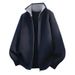 Men's Zip-Up Knit Cardigan – Oversized Casual Sweater With Stand Collar (M-4XL) | Winter Warm & Stylish_viptrois.com