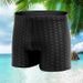 Man's Clothing Swim trunks Men's stylish boxer trunks Men's imitation sharkskin swim trunks_viptrois.com