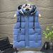 Men's Clothing Cotton Vest Winter Men's New Style Hooded Cotton Waistcoat Vest Jacket Work Clothes Class Uniform Printing Logo_viptrois.com
