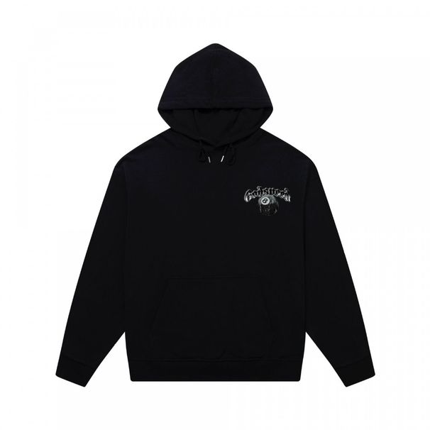 Brand Skull Print Heavy Cotton Unisex High Street Hooded Sweatshirt Long Sleeve Fashion_viptrois.com