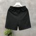 Men's Clothing Designed Rhombus Pattern White Shorts Handsome Five Quarter Pants Summer Home Wear Half Pants_viptrois.com