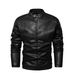 Men’s Vintage Washed Leather Jacket – Distressed Biker Style (Black, Blue, Yellow, S-XXXL)_viptrois.com