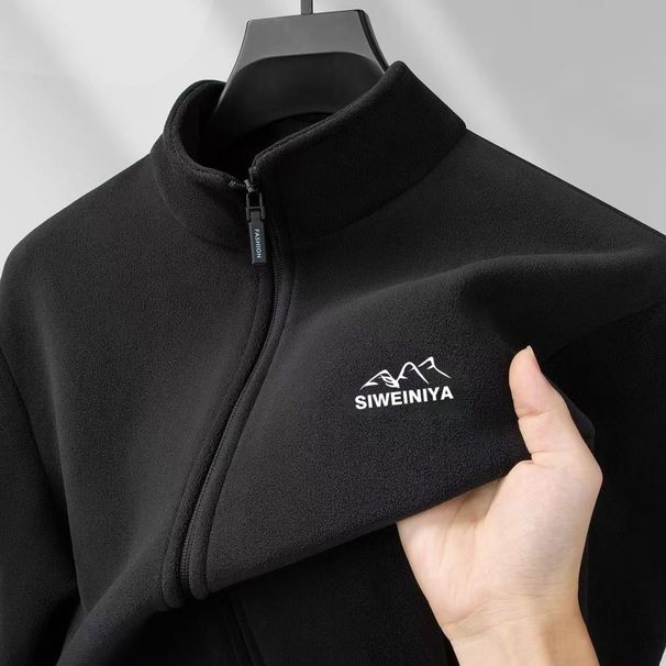 Austrian Fleece Jacket Men's Autumn And Winter Outdoor Warmth Cold-resistant Cardigan Fleece Sweater Large Size Loose Casual Jacket_viptrois.com