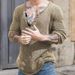 Pure Foreign Trade Men's Clothing European American Style Spring And Autumn Pullover Knitted Sweater V-Neck Woolen_viptrois.com
