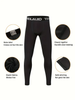 2025 HOPLYNN Kompressions-Stretch-Leggings Für Jungen In Schwarz, Schnell Trocknende Und Atmungsaktive Outdoor-Lauf-Trainings-Jogginghose_viptrois.com