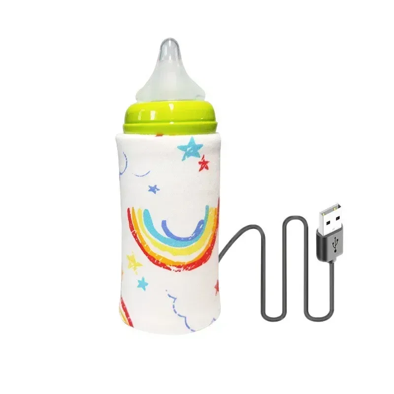 USB Baby Milk Bottle Thermal Bag Universal Digital Display Nursing Bottle Heater Portable Baby Milk Heat Keeper for Traveling_viptrois.com