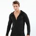 Man's clothing Long zip hooded sports coat Men's workout clothes muscle training running_viptrois.com