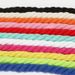Shoelaces Source Pure Color Round Three Strand Cotton Rope 12mm Color Creative Ins Style White Shoes Suitable For Shoelaces_viptrois.com