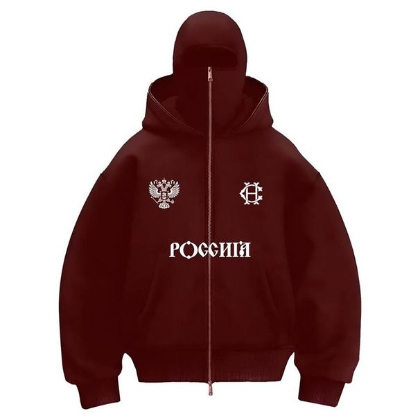 Men's Clothing Trendy Brand Plus Velvet Double Hood Unique Design Hooded Sweatshirt Autumn And Winter New Men And Women Same Style Loose_viptrois.com