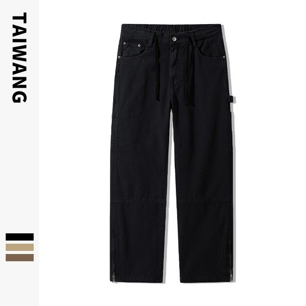 Men's Clothing Fashionable brand casual pants men 2024 autumn and winter men's clothing ready to wear dyed trousers outdoor loose cotton pants men_viptrois.com