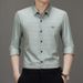 2026 Men's Long Sleeve Shirt Spring And Autumn High Quality Casual Men's Checkered Top Business Non Ironing Shirt_viptrois.com
